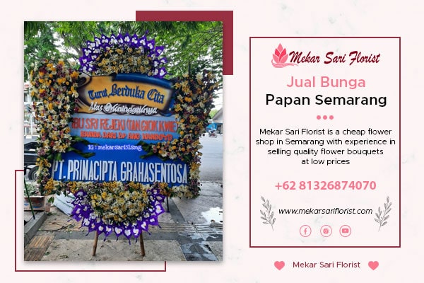 Jual Bunga Papan Semarang